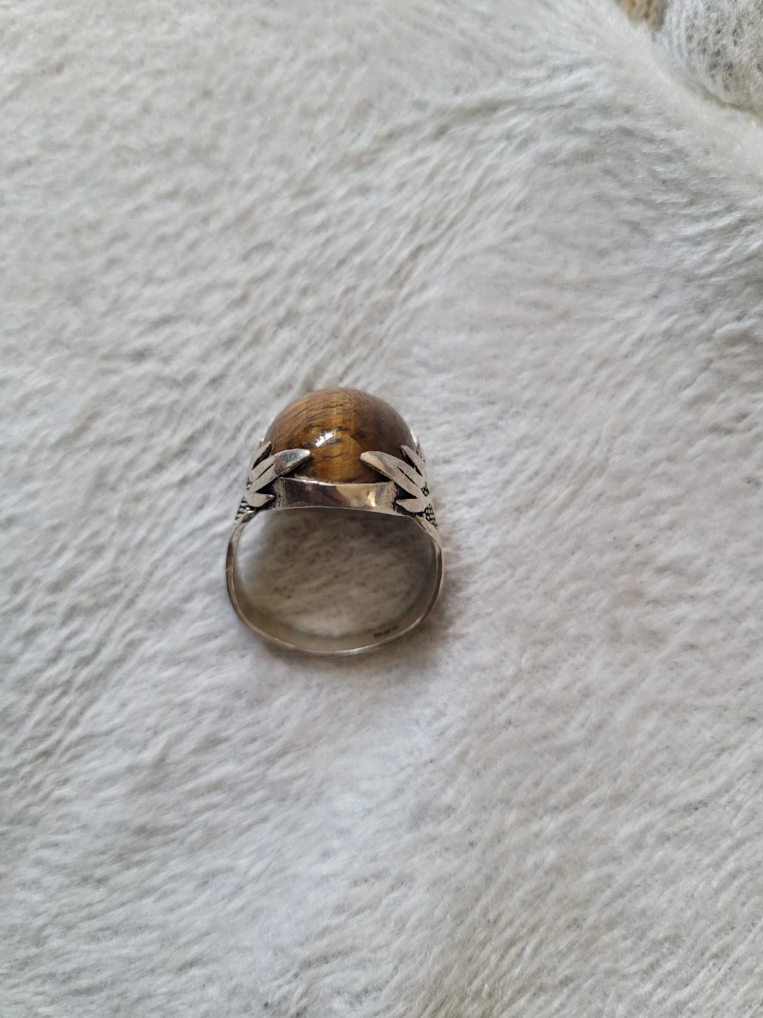 Sterling Silver 925% Tiger's Eye Ring - photo 2