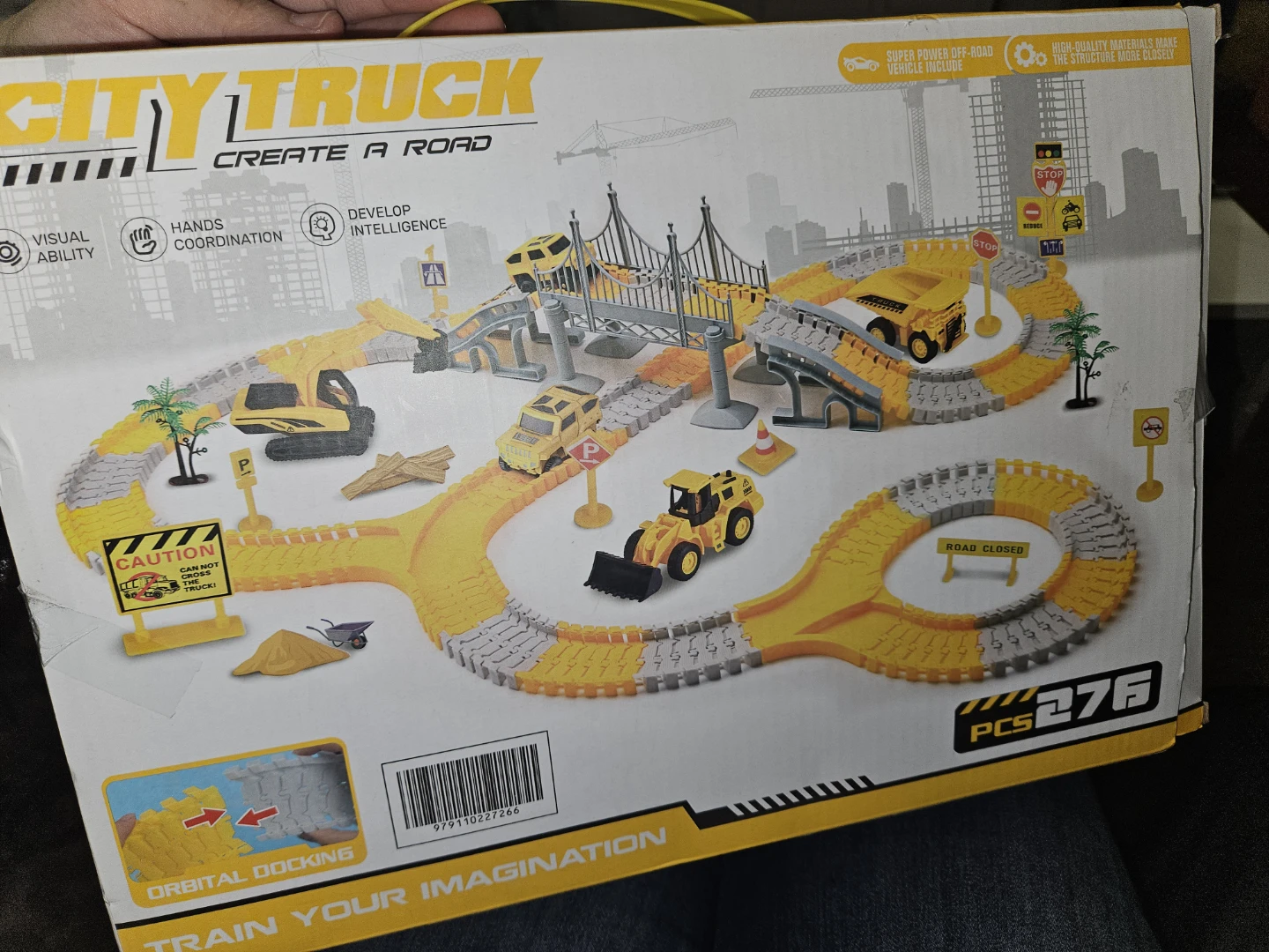 City Truck Create A Road Toy Set (open box)