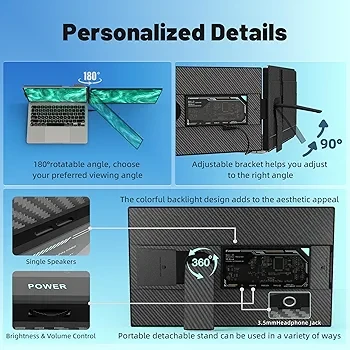 Aoker 15.6" 1080P IPS Portable Laptop Monitor - photo 2