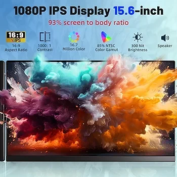 Aoker 15.6" 1080P IPS Portable Laptop Monitor - photo 5