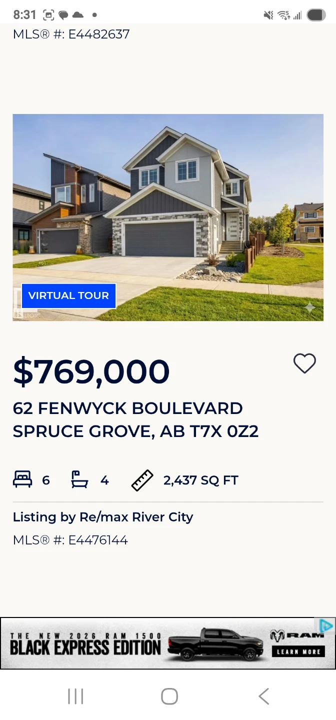 House for Sale - 62 Fenwyck Blvd, Spruce Grove, AB