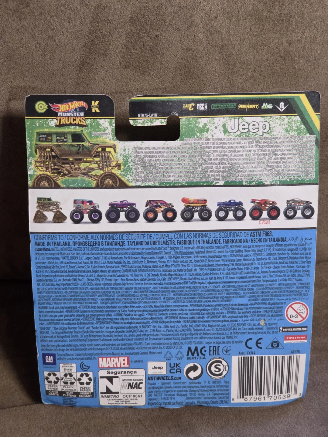 2021 Hot Wheels Monster Trucks Twisted Tredz '18 Jeep Wrangler - photo 2