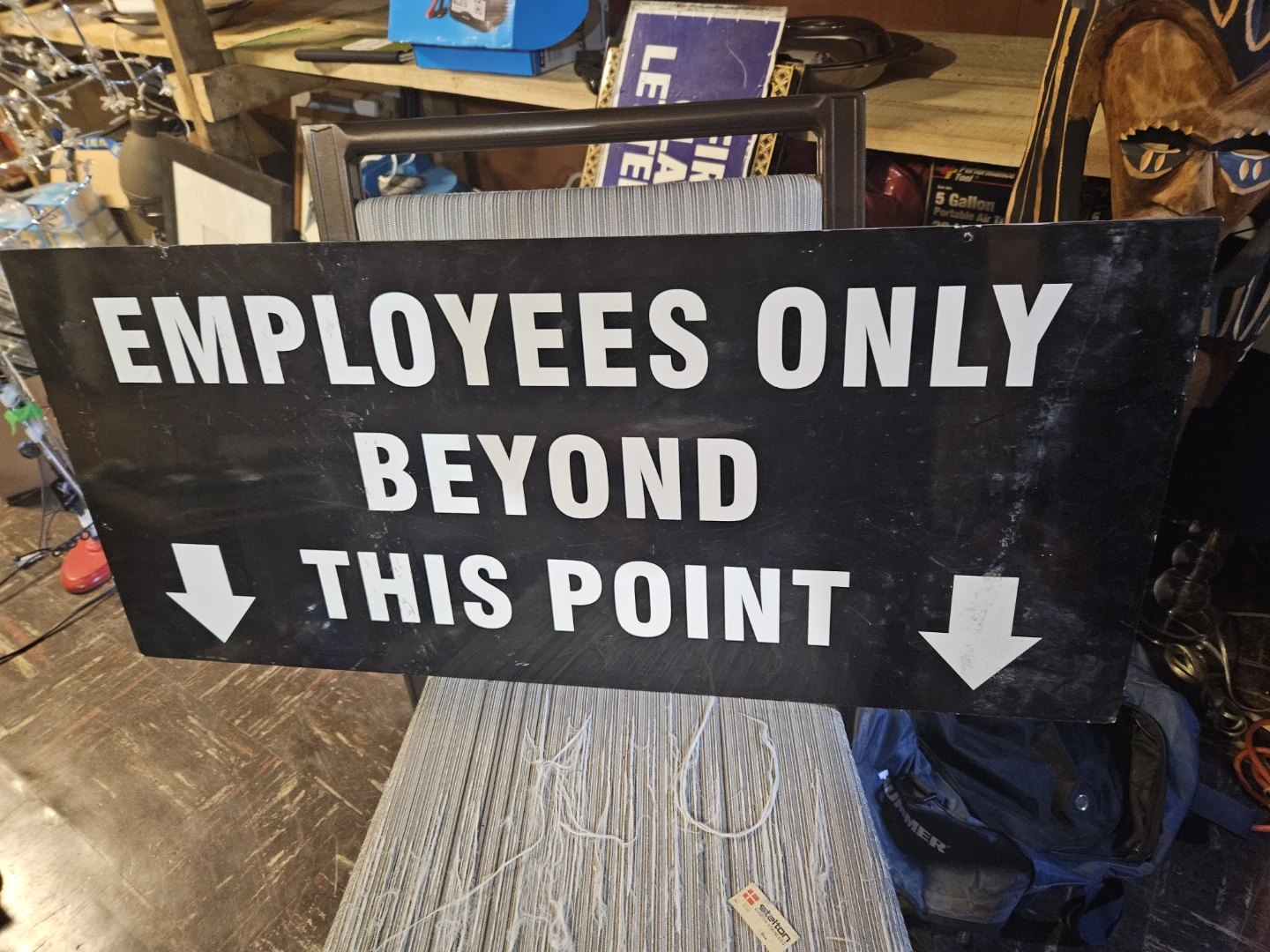 Employees Only Beyond This Point Sign - photo 3