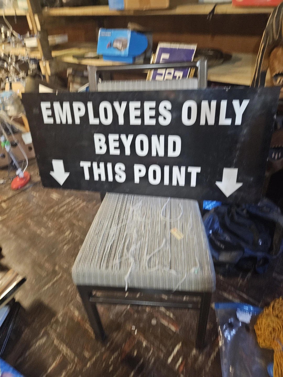 Employees Only Beyond This Point Sign - photo 4