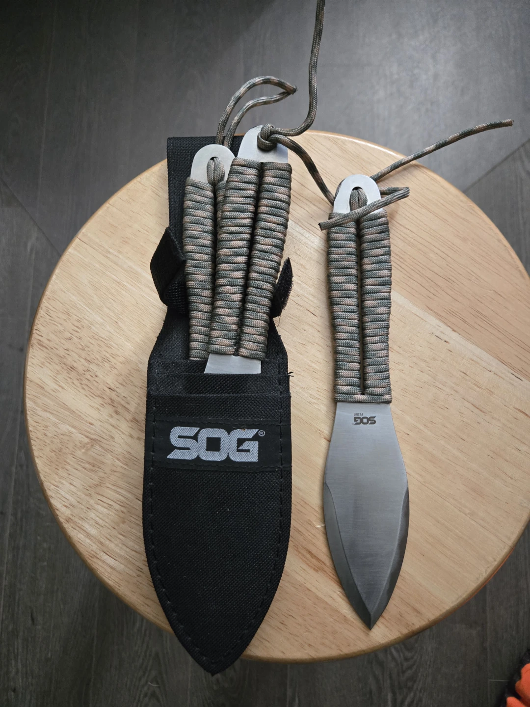 SOG Throwing Knives (Set of 3) with Sheath