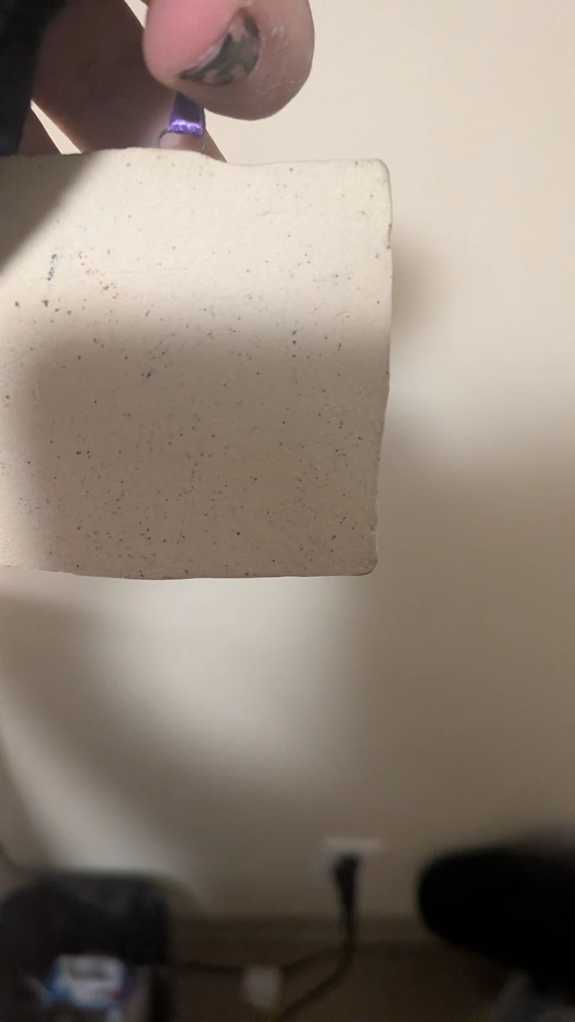 Handmade Ceramic Tile with Swirl Design