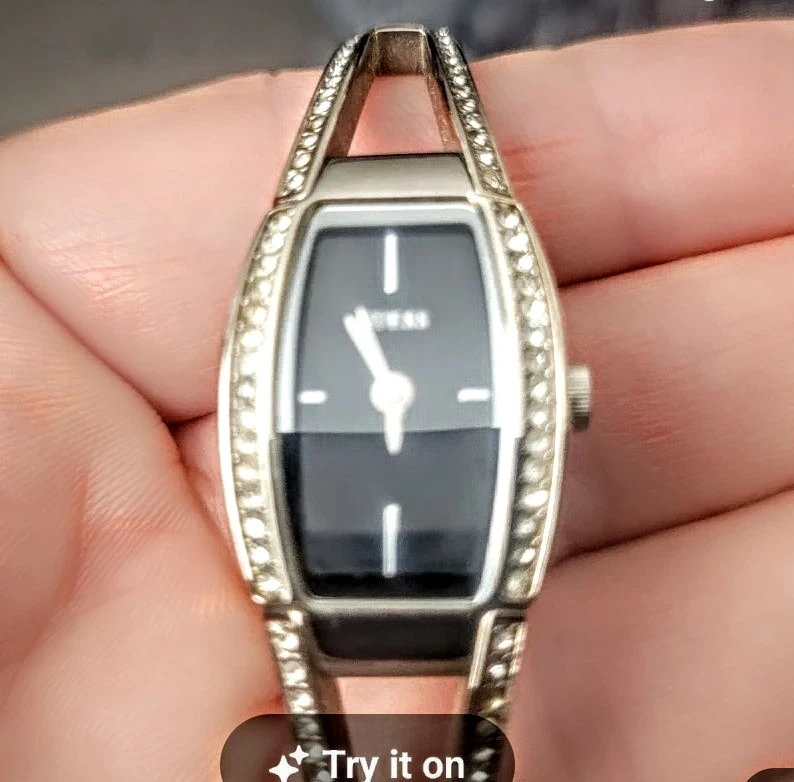 Guess Women's Watch - Silver Tone, Black Face - photo 2