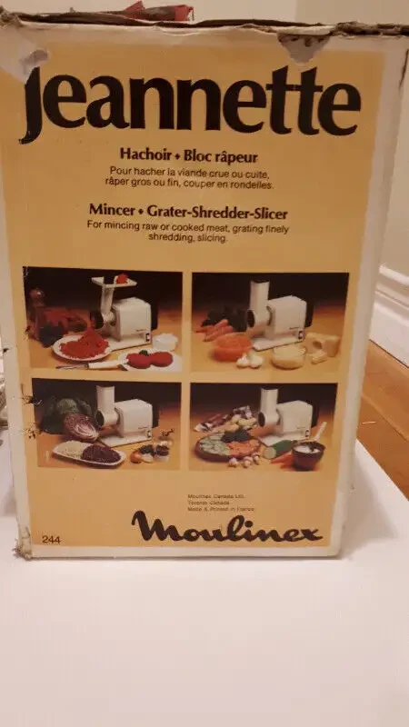 Moulinex Jeannette Mincer Grater Shredder Slicer - photo 2