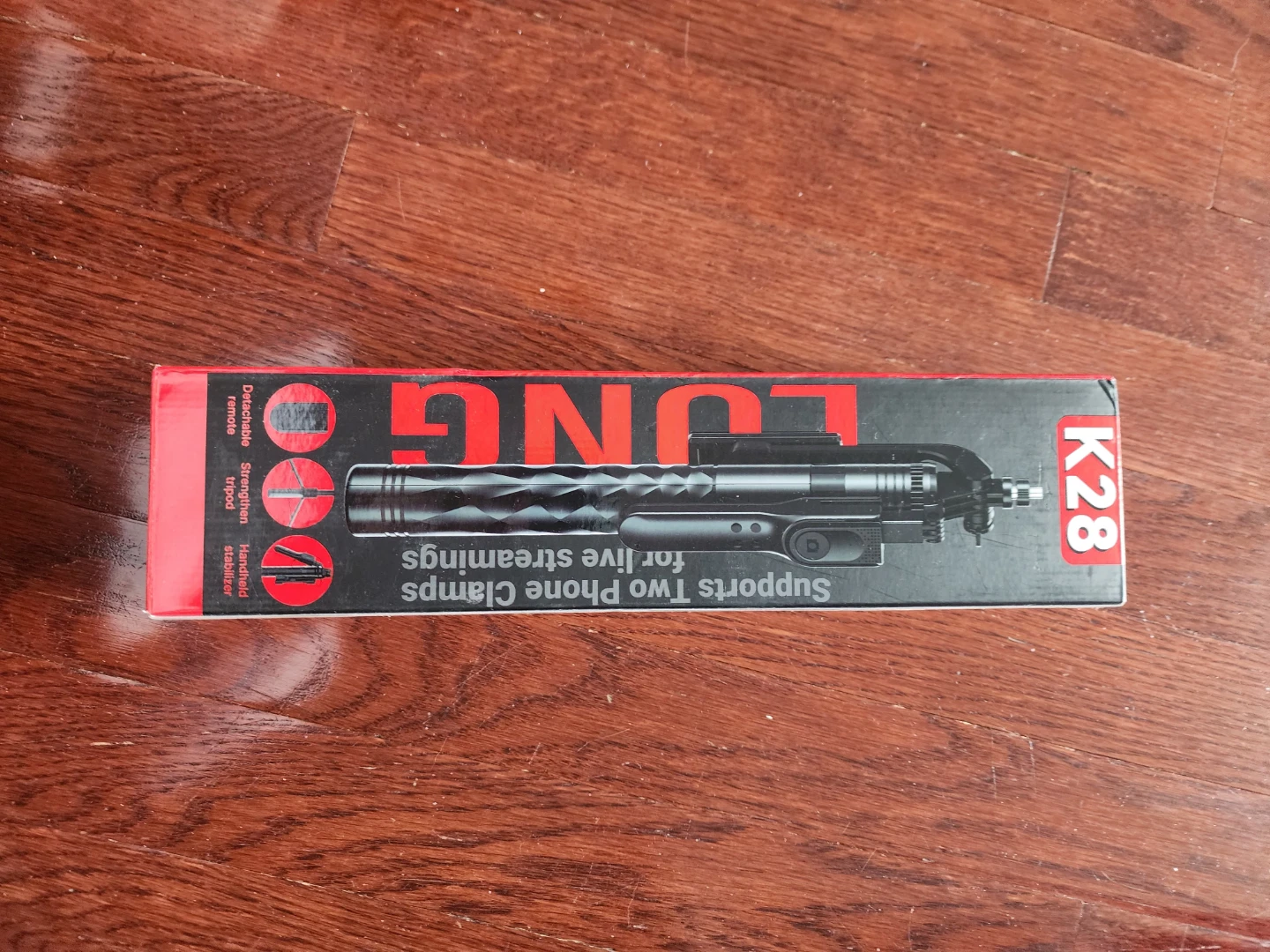 LUNG K28 Selfie Stick Tripod with Dual Phone Mount