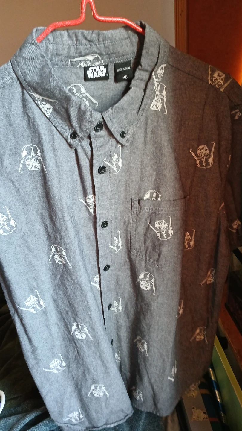 Star Wars Darth Vader All-Over Print Button-Down Shirt