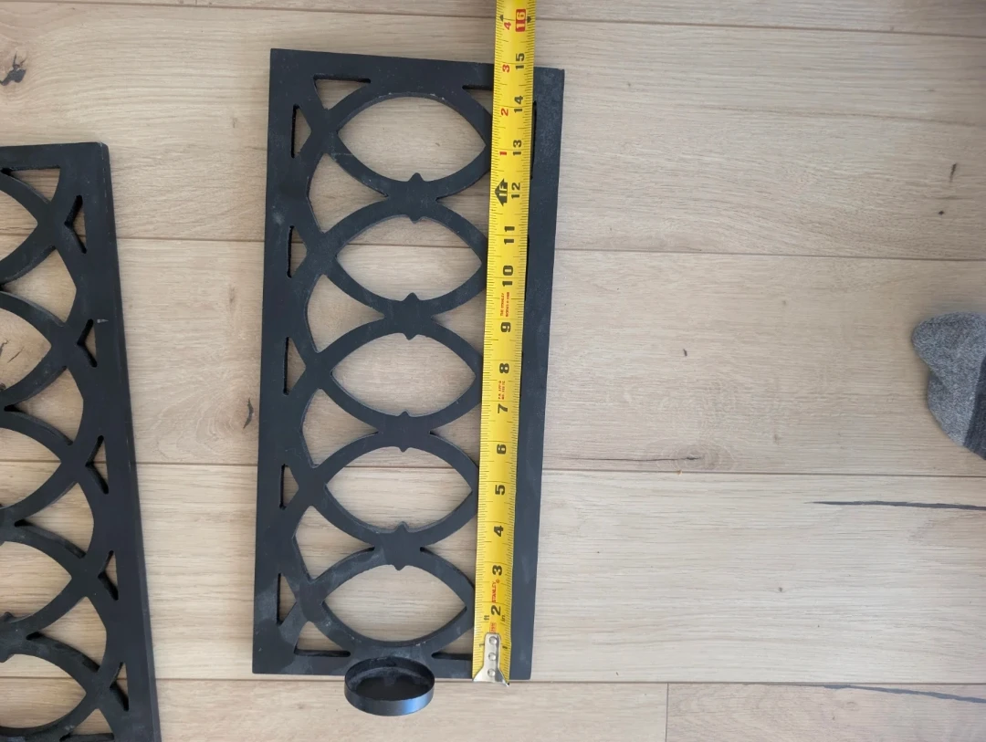 Set of 2 Black Geometric Candle holding Wall Sconces - photo 4