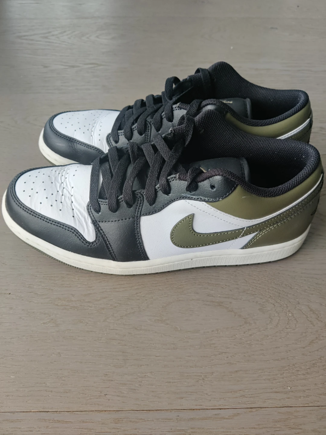 Air Jordan 1 Low Black Olive Sneakers
