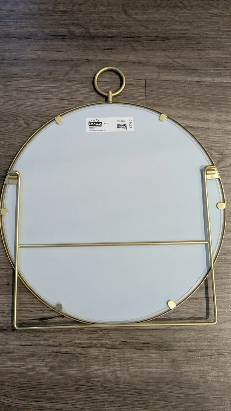 IKEA GRYTÅS Table Mirror - Gold, 25 cm - photo 2