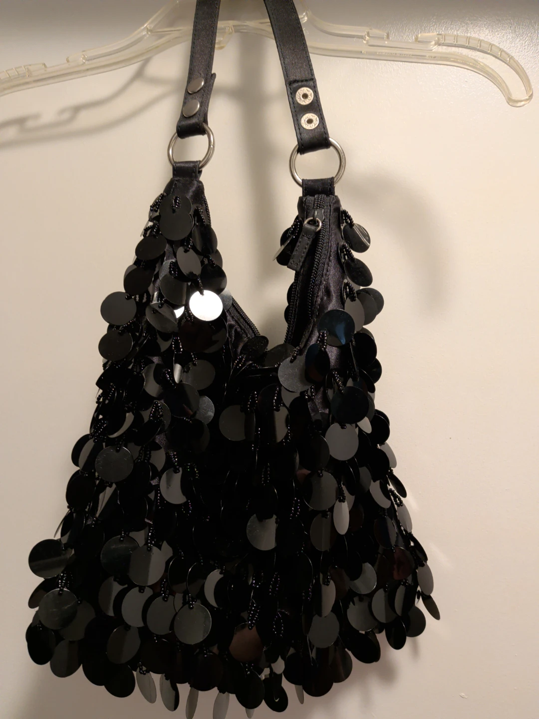 Apt. 9 Black Sequin Shoulder Bag