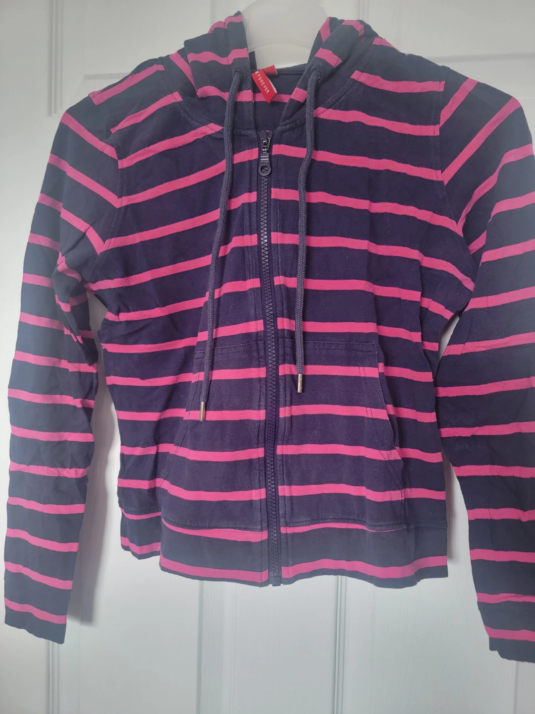 Striped Zip-Up Hoodie Medium/91cm