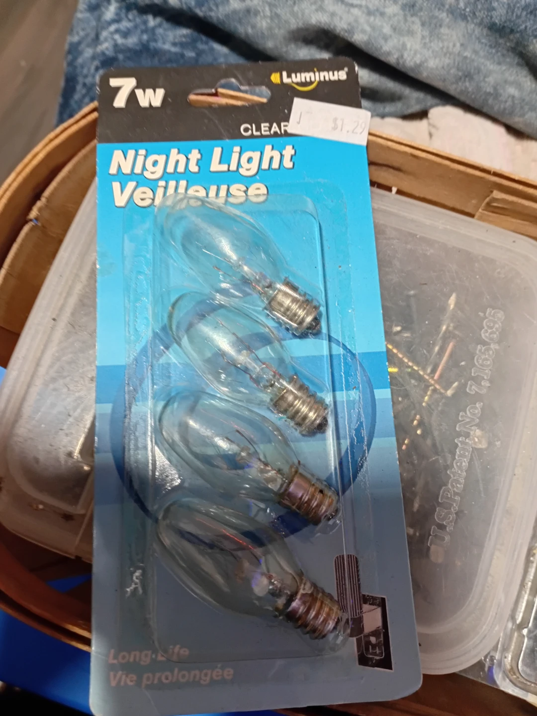 Luminus 7W Clear Night Light Bulbs (3-Pack)