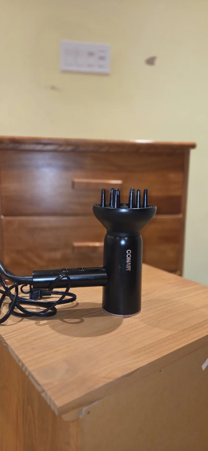 Conair Black Hair Dryer with Diffuser - photo 2
