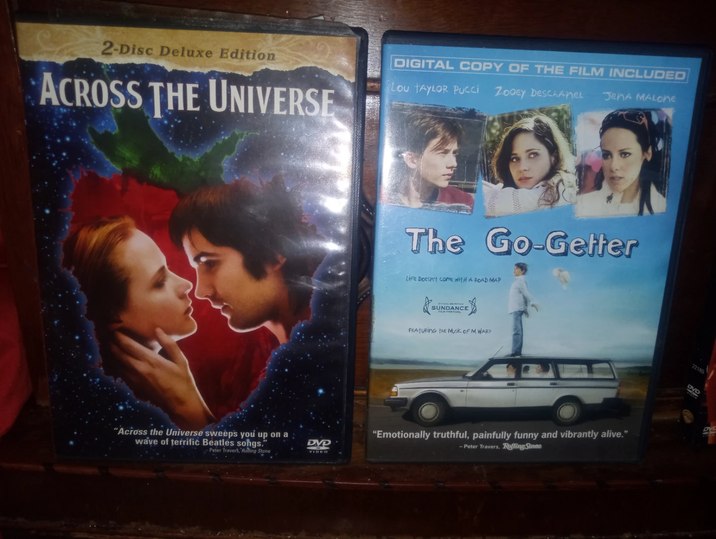 Across the Universe & The Go-Getter DVD Lot