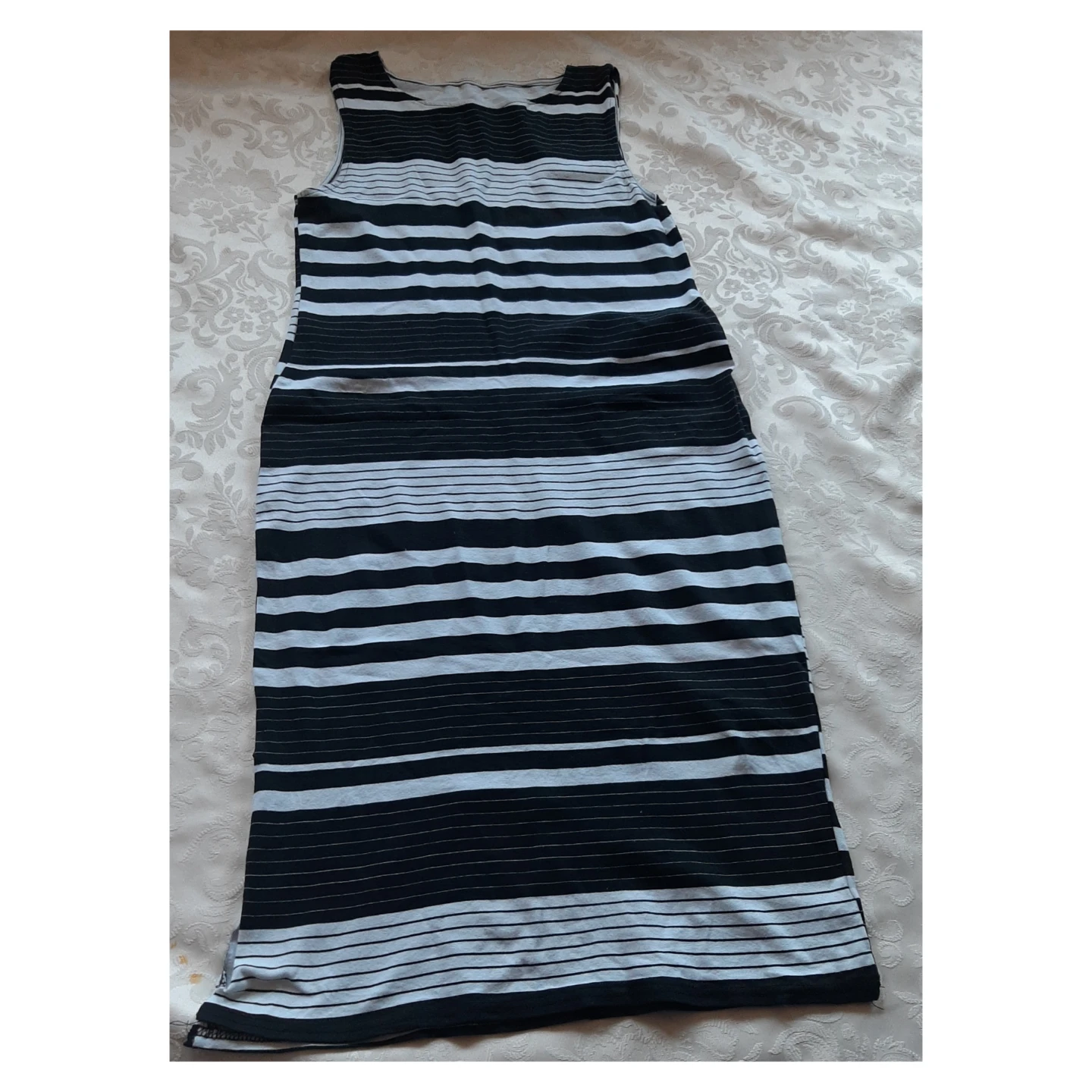 Bundle of 3 Striped Dress, Denim Shirt, Plaid Button-Up - photo 2