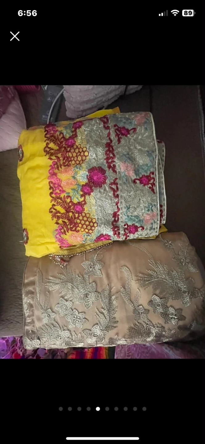 Yellow Embroidered Kurti with Dupatta - photo 3