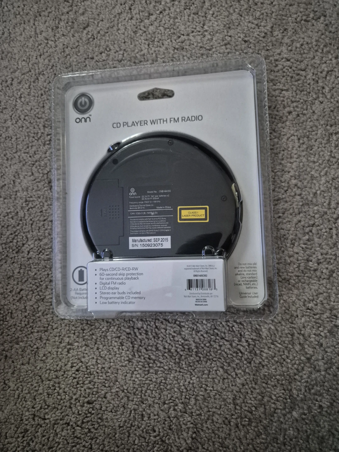 Onn CD Player with FM Radio - photo 2