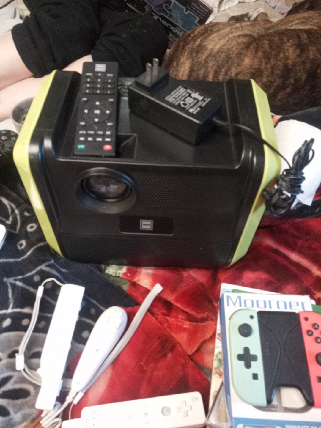 Portable Projector with Remote and AC Adapter
