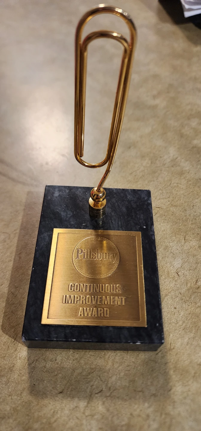 Pillsbury Continuous Improvement Award Trophy - photo 2