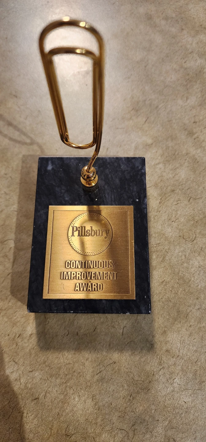 Pillsbury Continuous Improvement Award Trophy - photo 3