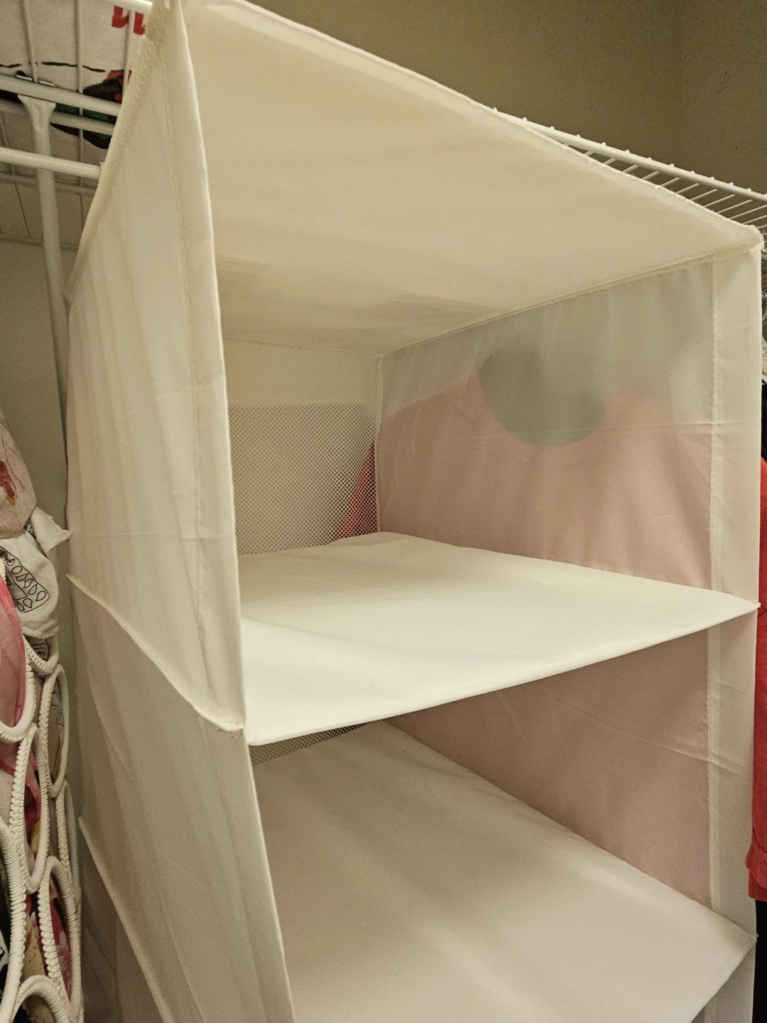 White 6-Shelf Hanging Closet Organizer - photo 2