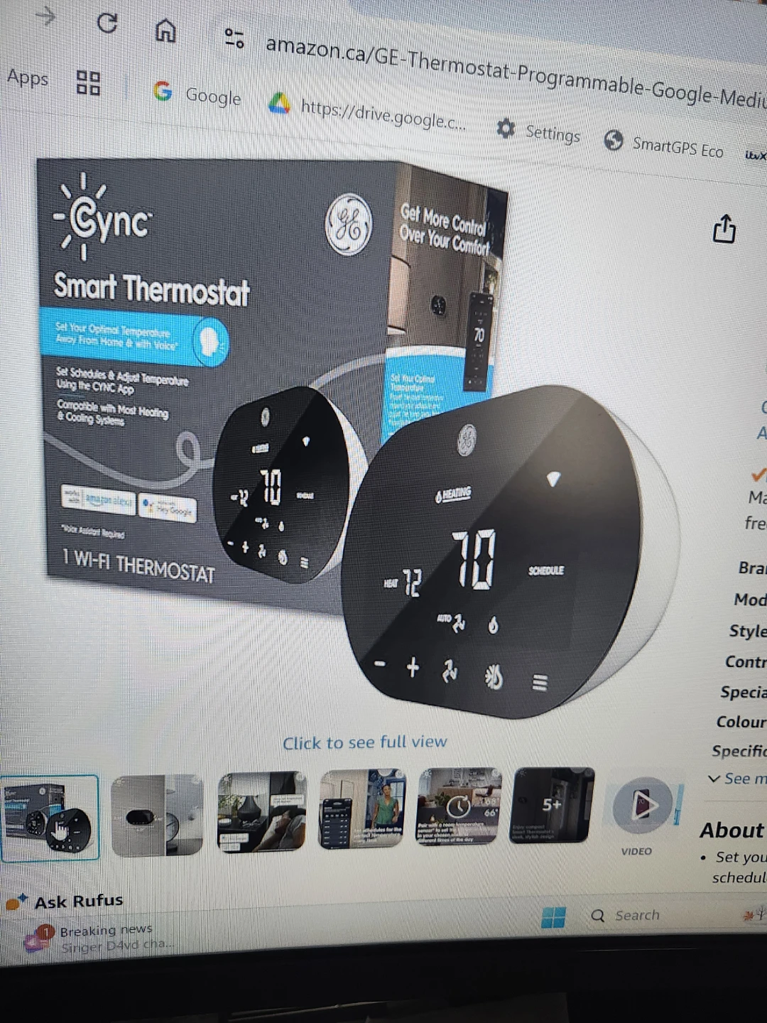 BRAND NEW  GE SMART THERMOSTAT