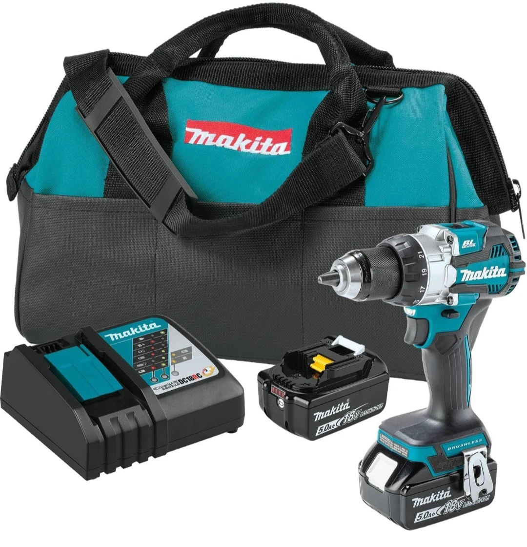 Makita XFD16T 18V LXT Brushless Cordless 1/2" Driver-Drill Kit