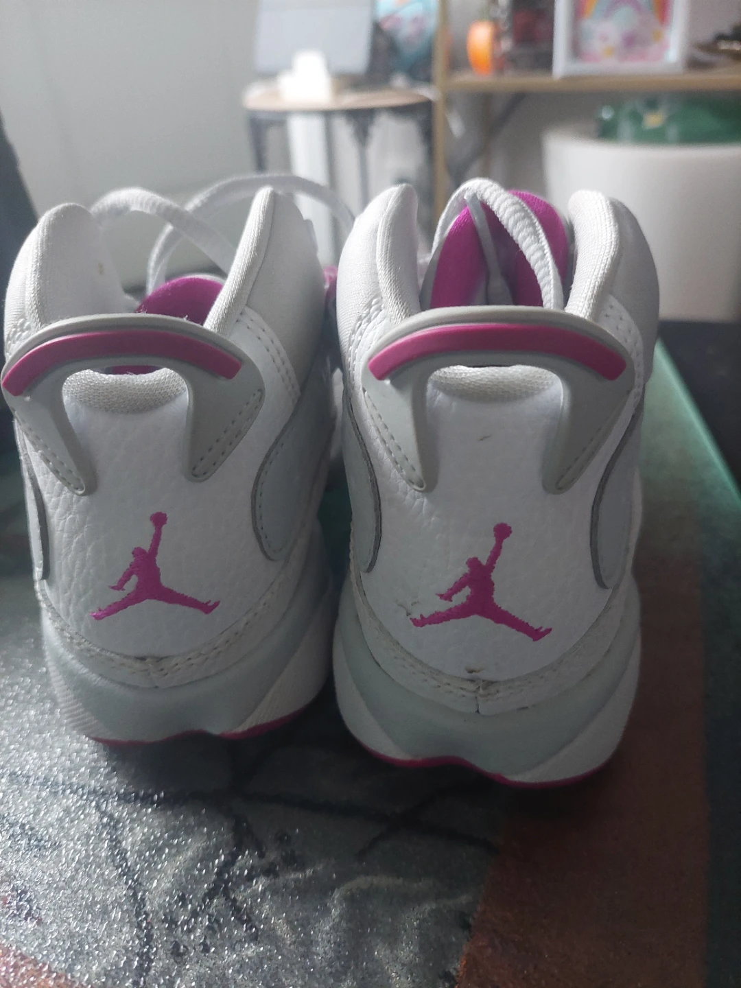 Nike Jordan 6 Rings Toddler Shoes White Pink