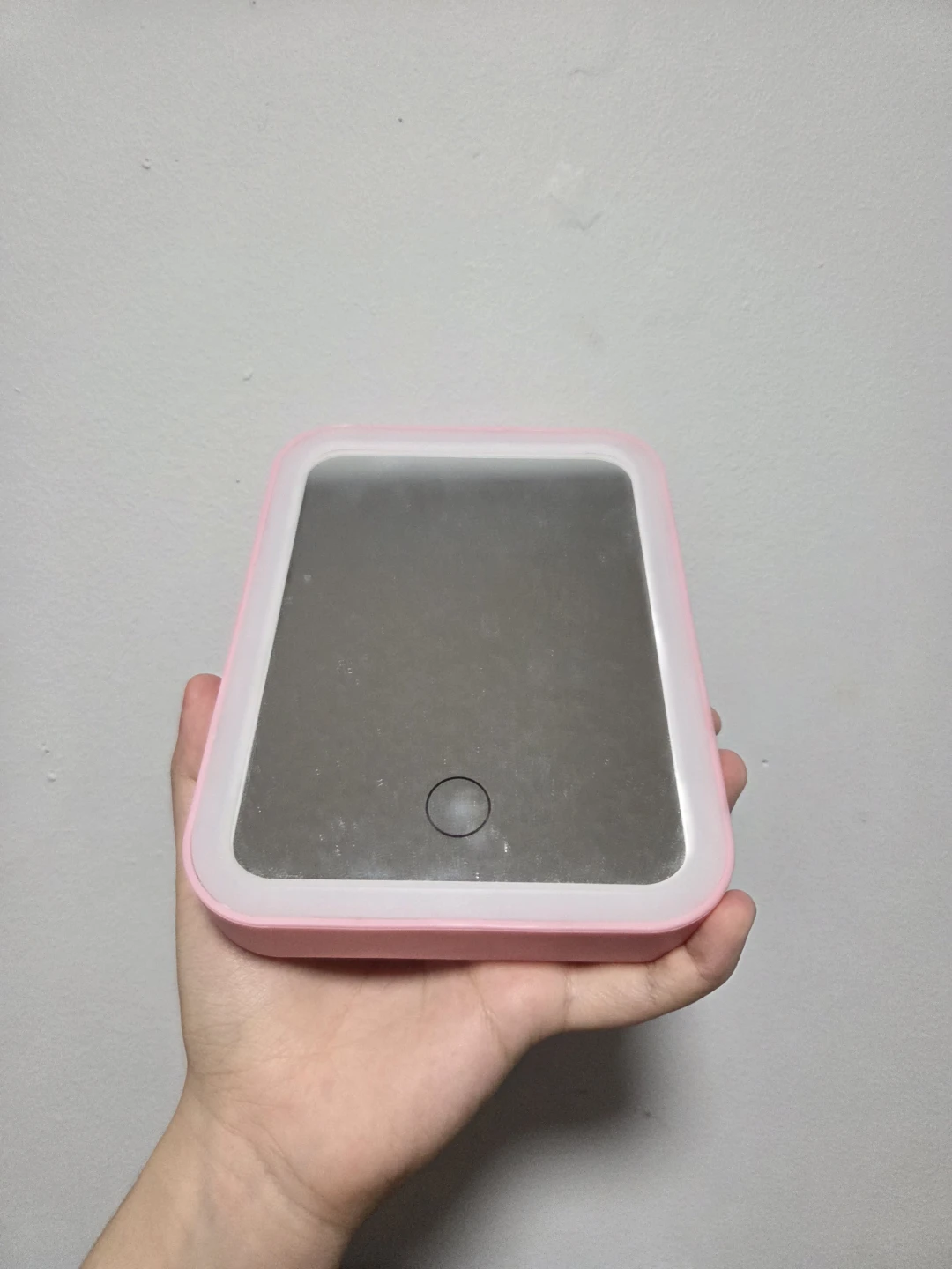Pink LED Makeup Mirror