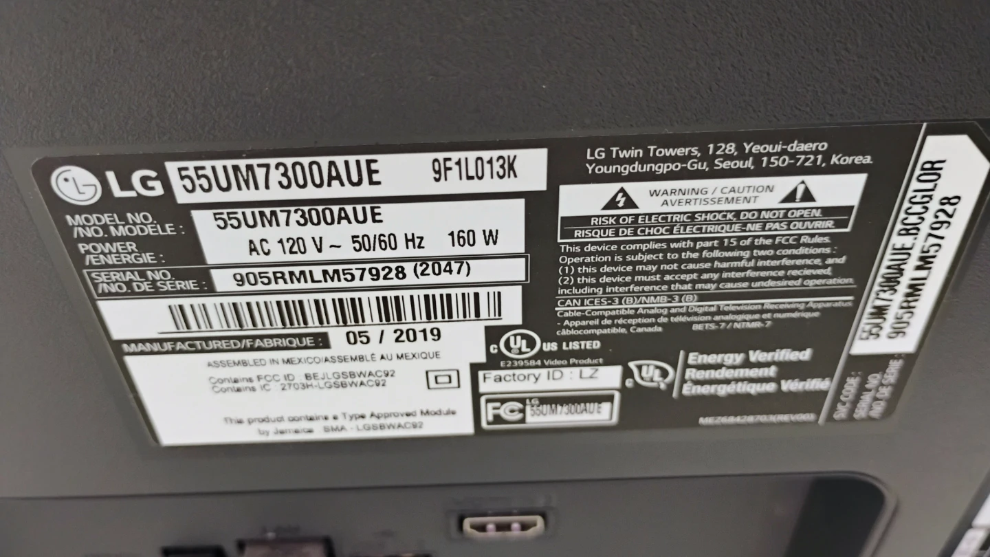 LG 55" 55UM7300 4K UHD Smart TV - photo 2