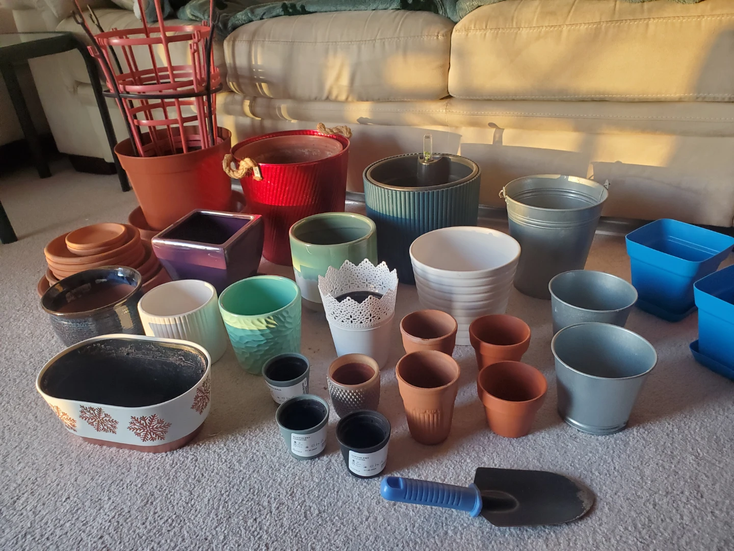 Assorted Plant Pots and Bag of Soil - photo 4