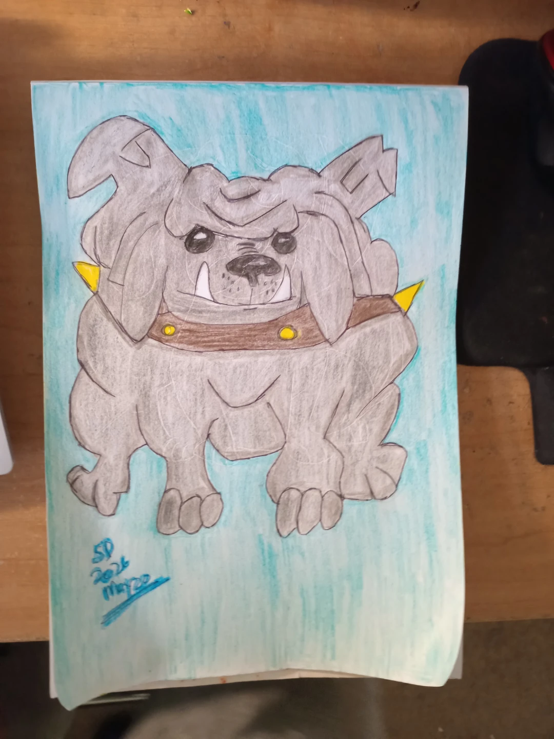 LIGHT Blue Background: Dog Cartoon by Custom Artist Sherwin - photo 3