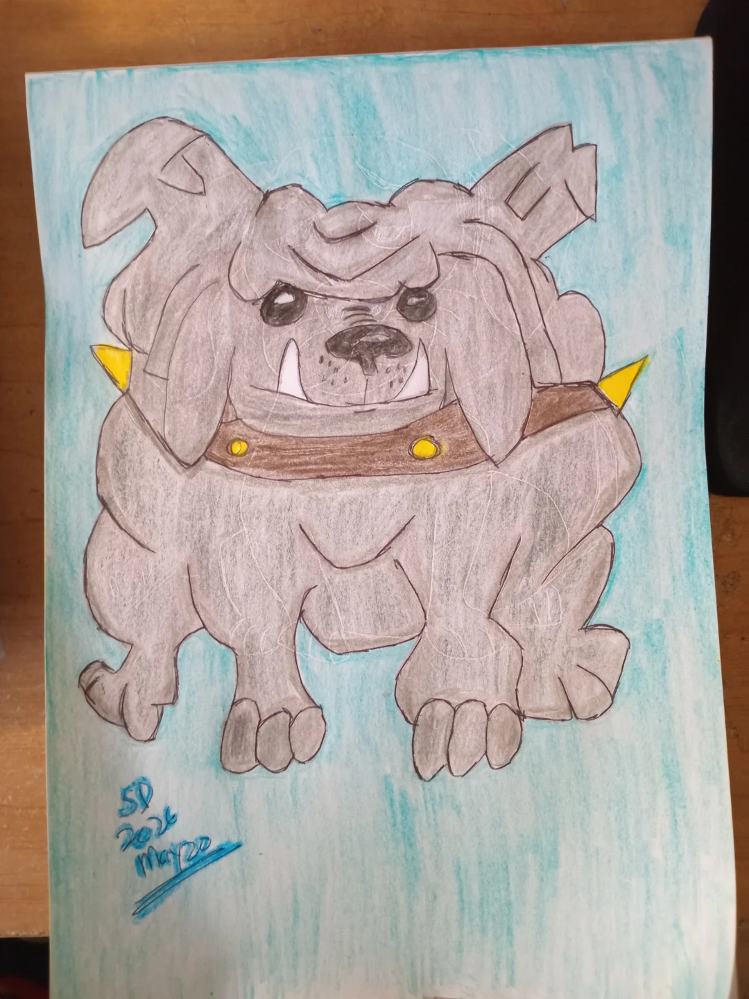 LIGHT Blue Background: Dog Cartoon by Custom Artist Sherwin - photo 4