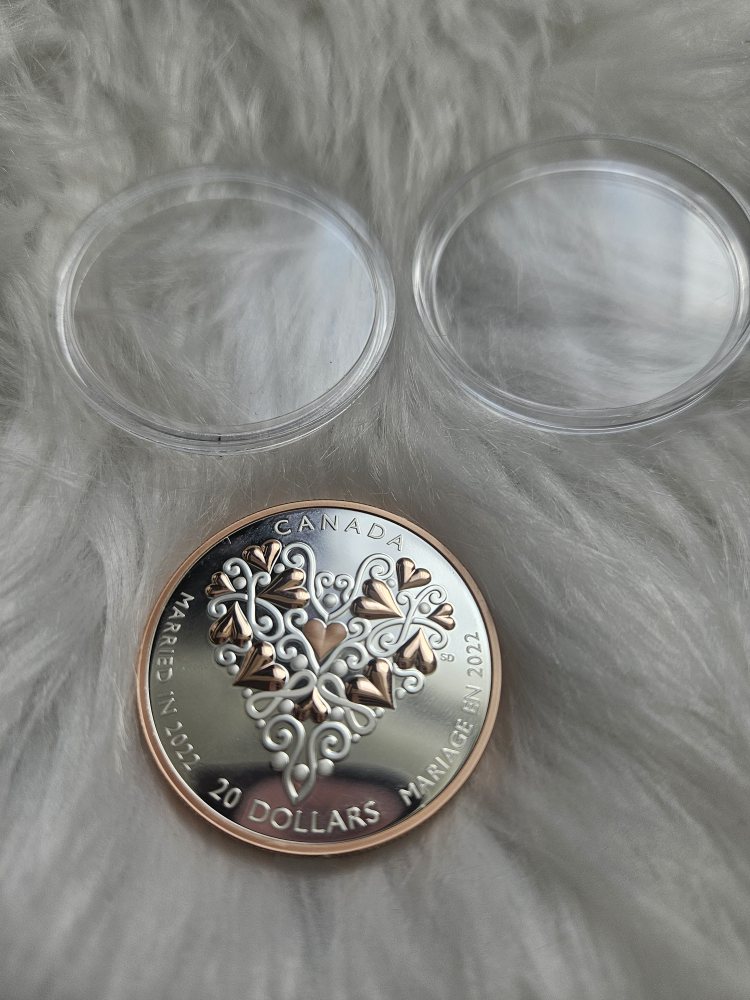 2022 Canada $20 Pure Silver Wedding Day Coin - photo 4