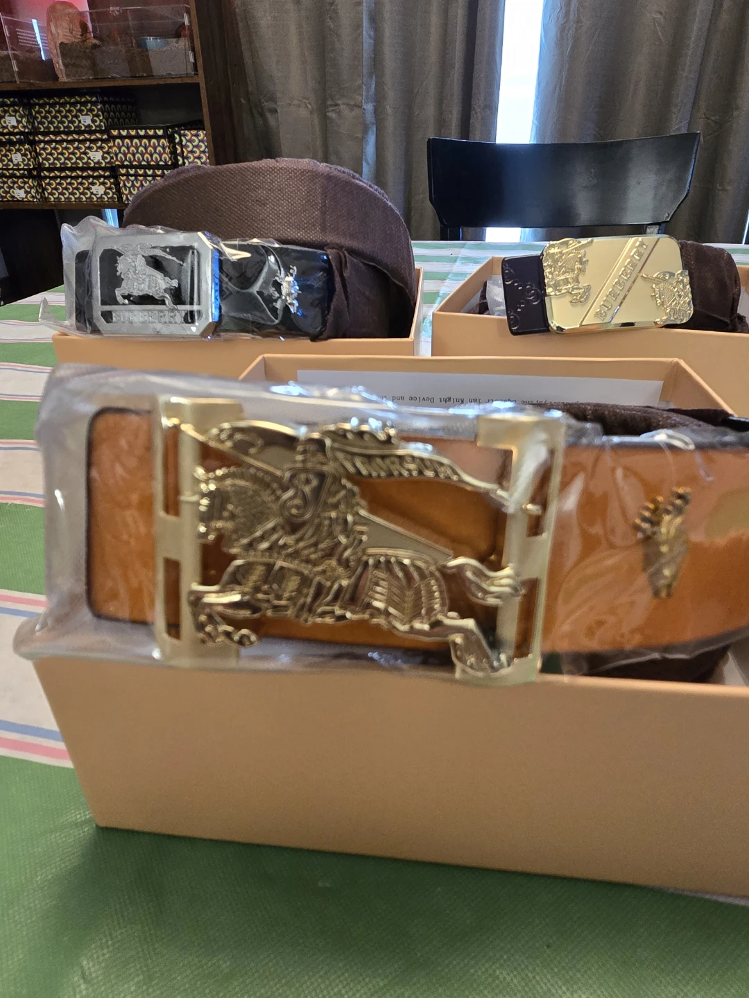 Lions International Belt Buckle Set