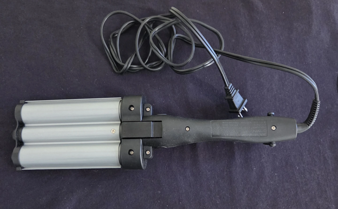 Revlon Wave Master 3 Barrel Ceramic Jumbo Waver/Hair Crimper - photo 2