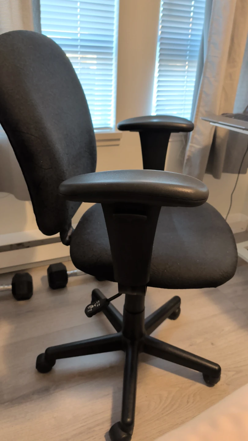 Black Office Chair with Adjustable Height