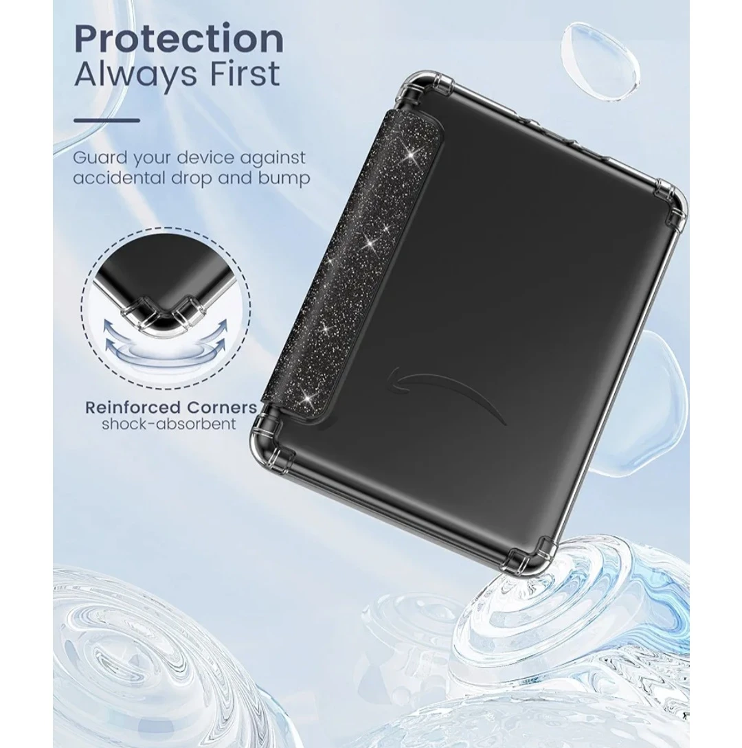 7" Black Glitter Kindle Case - photo 3