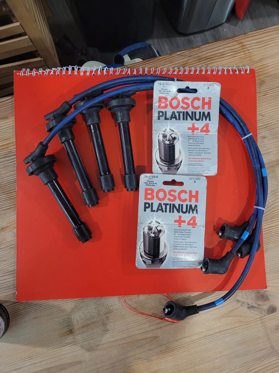 Bosch Platinum +4 Spark Plugs & NGK Spark Plug Wires