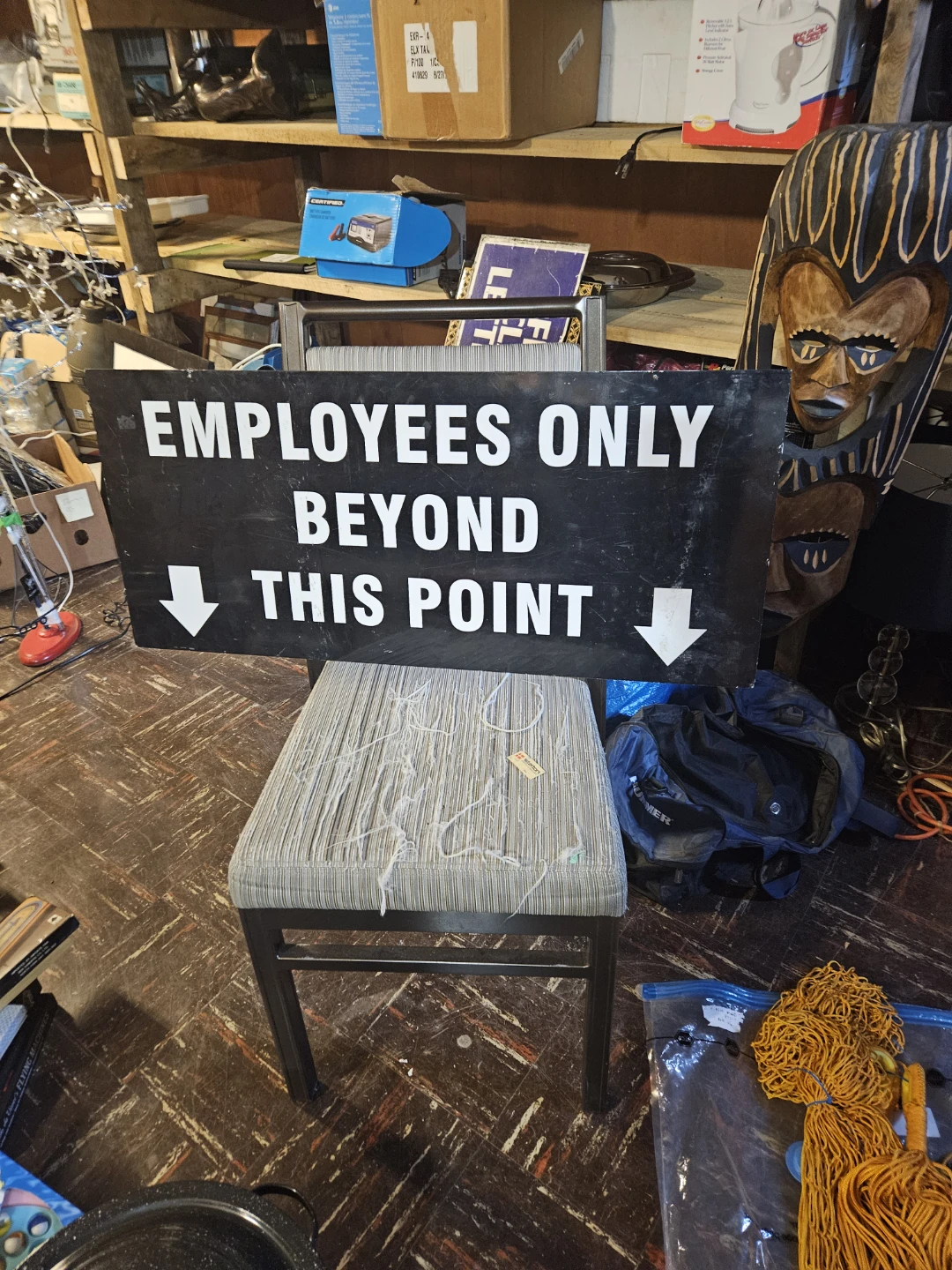 Employees Only Beyond This Point Sign - photo 2