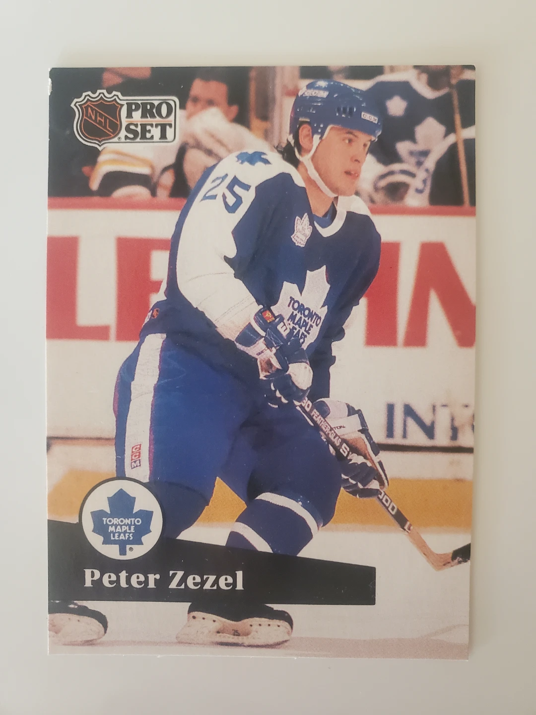 1991 NHL Pro Set Peter Zezel Maple Leafs Hockey Card