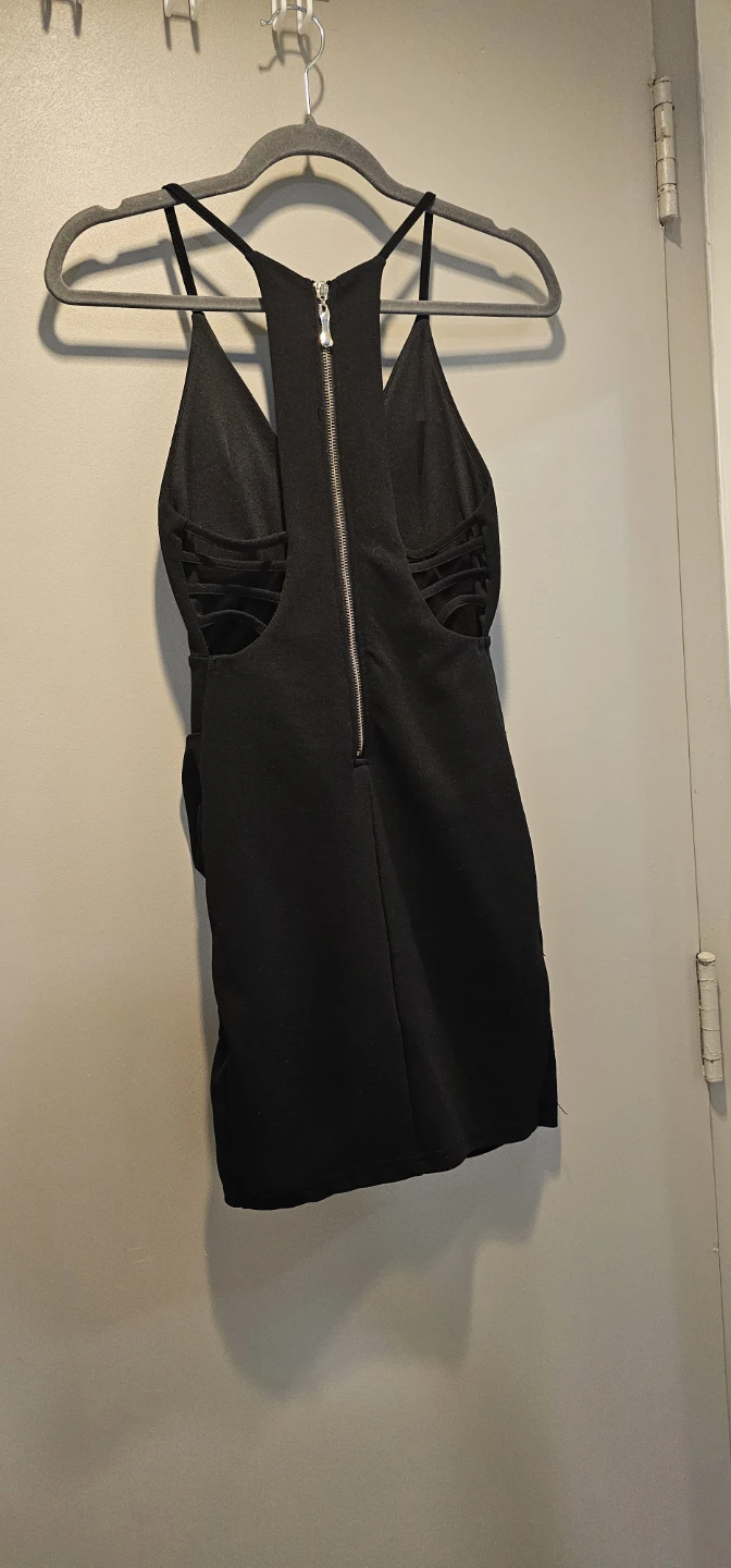 Black Ruched Bodycon Dress - photo 3