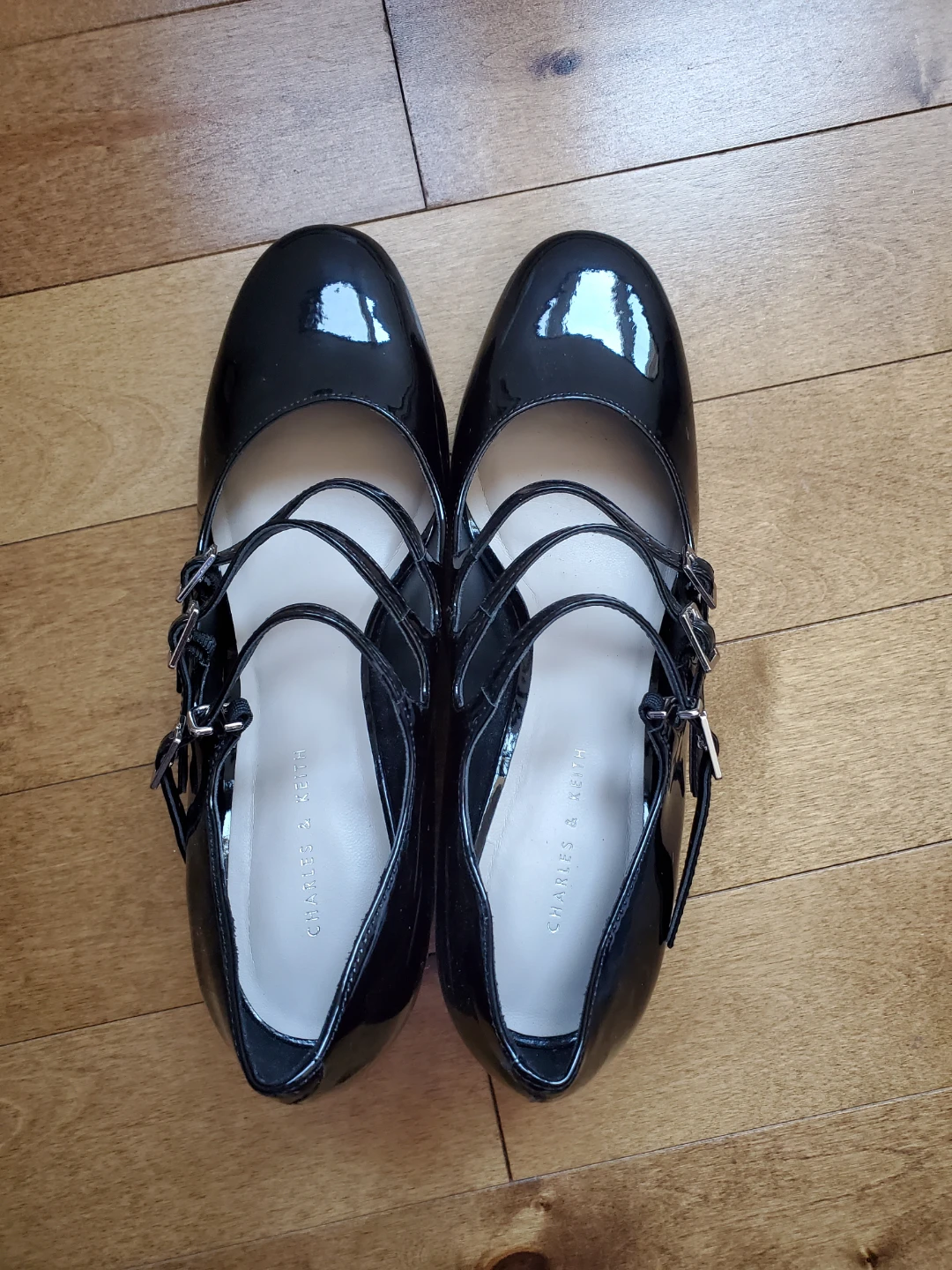 CHARLES & KEITH Black Patent Mary Jane Heels - photo 2