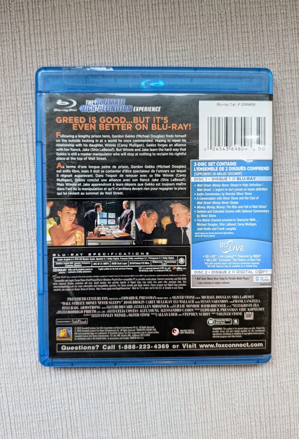 Wall Street: Money Never Sleeps Blu-ray + Digital Copy - photo 2