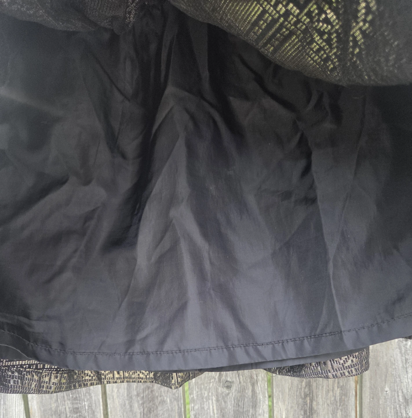 Top shop Black & Gold Metallic Pattern Mini Skirt - photo 3