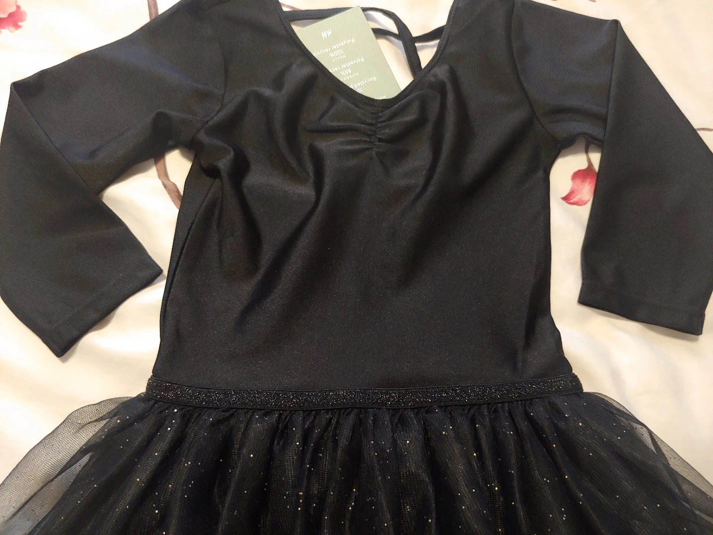 New H&M Black Tutu Leotard Dress with Sparkles - photo 3